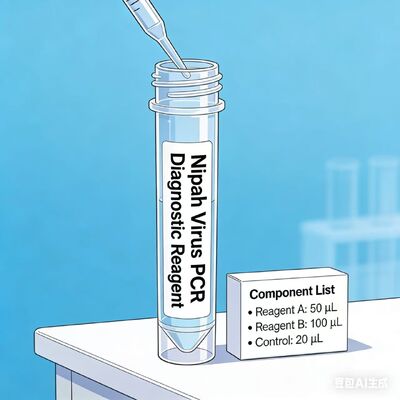 مجموعة تفاعل البوليميراز المتسلسل بالوقت الحقيقي عالية الحساسية لفيروس نيباه مع تحكم داخلي وتوافق واسع للكشف الدقيق عن الحمض النووي الريبوزي