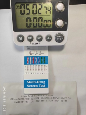 مجموعة الكشف السريع عن الاختبارات المناعية لفيروس نقص المناعة البشري اختبار المخدرات MTD/OPI/OXY/PPX/THC