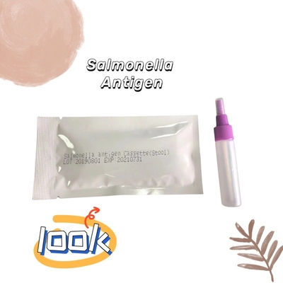24 شهراً مدة الصلاحية اختبار المضاد للفيروسات السلمونيلا التيفويدية S. typhoid Cassett Gold Colloidal Rapid Test Cassette
