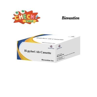 كيسة الاختبار السريع لـ H. pylori Ab المصل الكشف المناعي الكروماتوجرافي