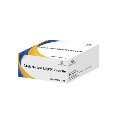 الملاريا Pf اختبار مجموعة اختبار سريع المفاعل IVD الكشف عن المفاعلات دقة عالية للبشر