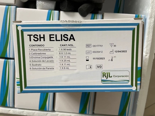 مجموعة المفاعلات لـ TSH Elisa المصل تحفيز الغدة الدرقية
