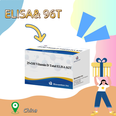 25-OH فيتامين D مجموعة اختبار ELISA حساسية عالية وتخصصية للكشف الدقيق عن مستويات فيتامين D في مصل الإنسان