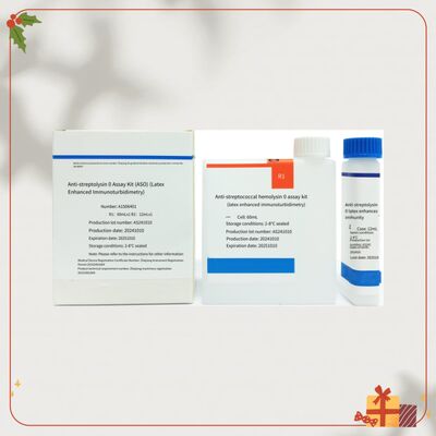 كاشف ASO عالي الحساسية مع 96 اختبارًا باستخدام طريقة التوربيديمترية المناعية باللاتكس للتشخيص الدقيق