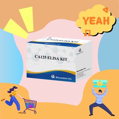 مجموعة اختبار ELISA عالية الحساسية CA125 مع 96 اختبارًا ووقت فحص ساعة واحدة لتشخيص السرطان بدقة