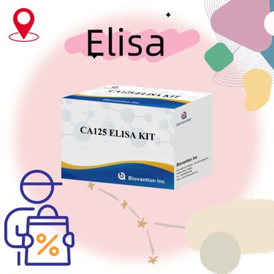 مجموعة اختبار ELISA عالية الحساسية CA125 مع 96 اختبارًا ووقت فحص ساعة واحدة لتشخيص السرطان بدقة