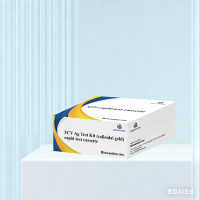 أدوات اختبار القطط الحيوانات الأليفة FCV Ag Kit Rapid Feline Calicivirus Antigen Detection الشرائط الذهبية التكليدية للاستخدام في العيادة والمنازل