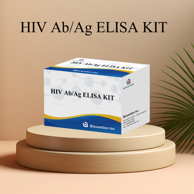 Biovantion الجيل الرابع HIV Ab Ag ELISA Kit مع حساسية عالية و 96 اختبار للكشف المبكر
